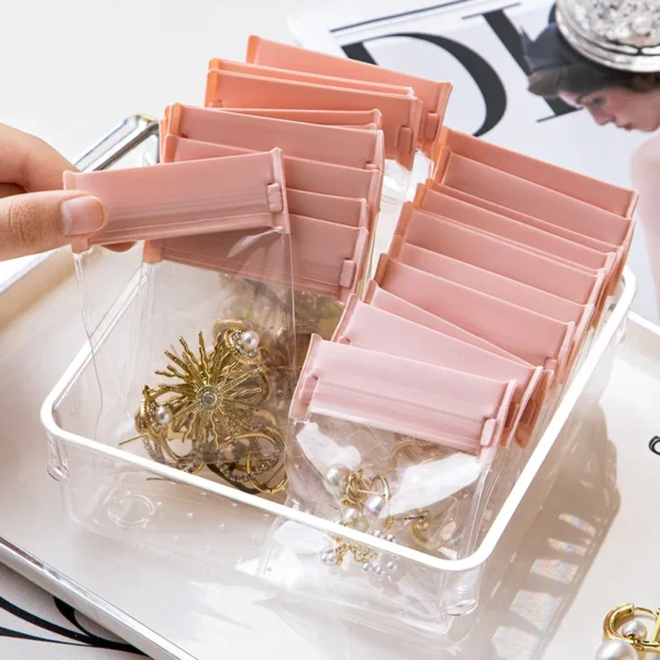 5pcs~Thickened EVA Jewelry Dense Storage Earrings Studs Rings Jewelry Portable Storage Box Jewelry Necklace Bag Anti-oxidation