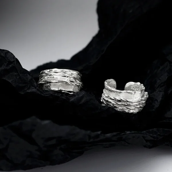Spanish Niche Design S925 Sterling Silver Wound Vine Ear Clips Female Ins Wind Texture Woven Ear Clips