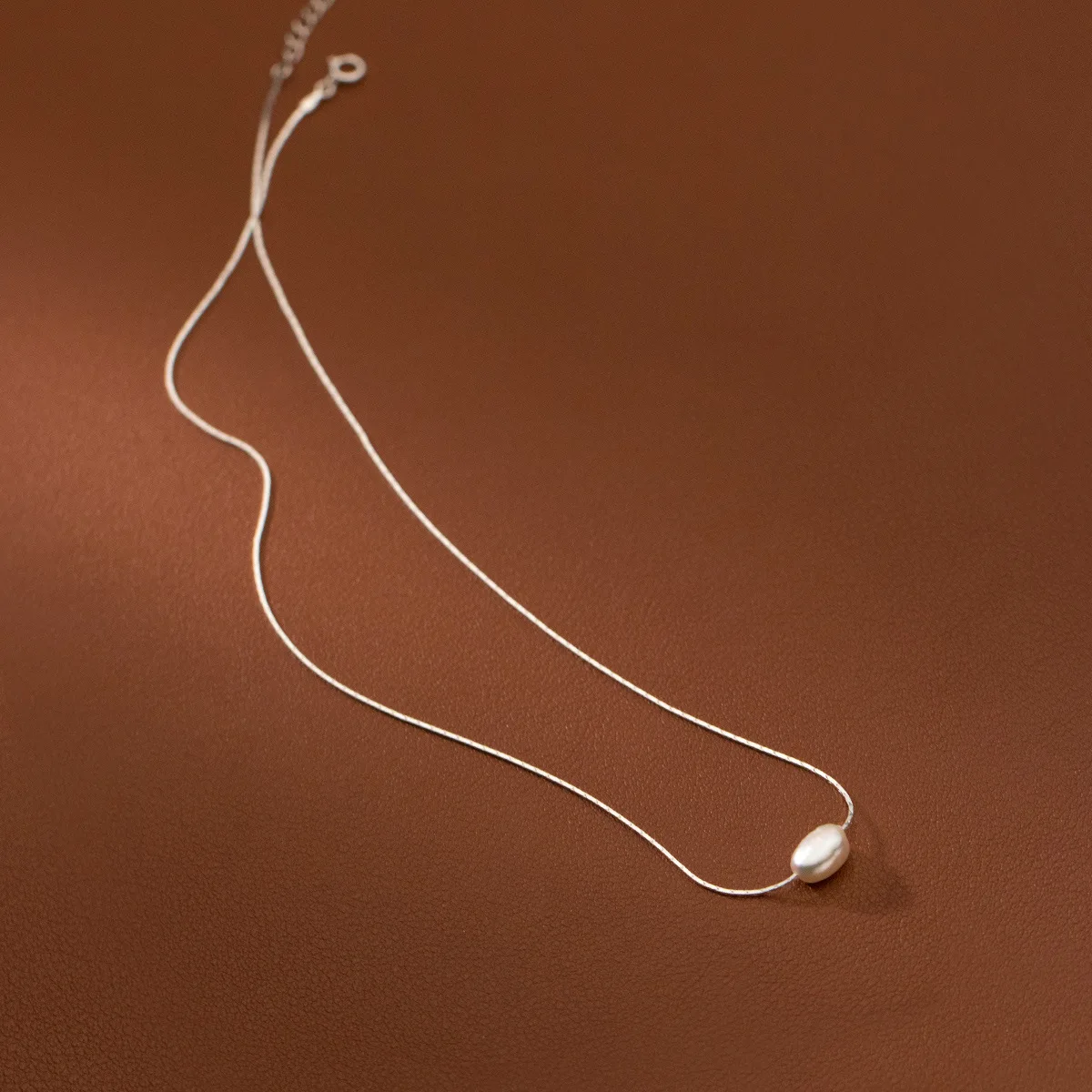 Woman Pearl Necklace For Women On Neck Silver 925 Chain Necklaces Female Pearl Pendant Girls Fashion Jewelry Elegant - Image 4