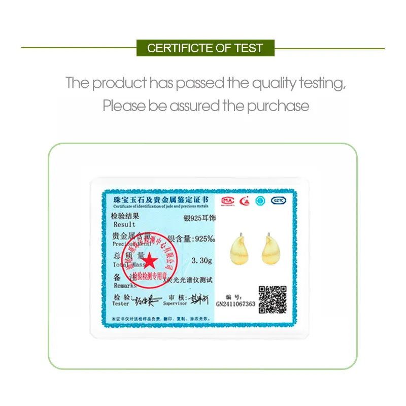 F.I.N.S Minimalist S925 Sterling Silver Brushed Water Drop Stud Earrings Simple Geometric Simple Piercing Ear Fine Jewelry - Image 2