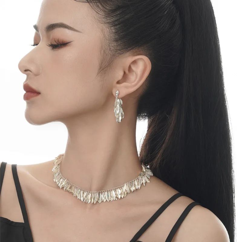 F.I.N.S Original Grass Skirt Series Swaying S925 Sterling Silver Necklaces Unique Leaves Tassel Choker Fine Jewelry Anti-Allergy - Image 3