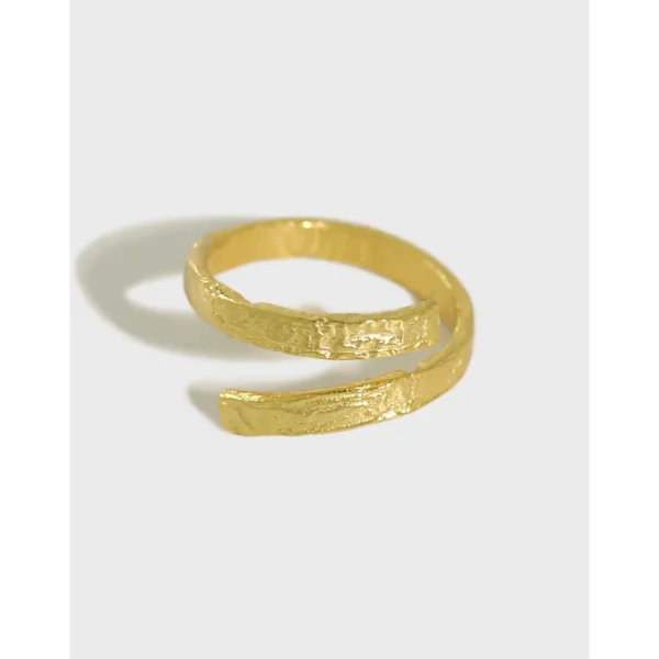 New S925 Sterling Silver Ring Statement Gold Rings Anillos Plata Para Mujer Bijoux Argent Massif Pour Femme Anel Fine Jewelry