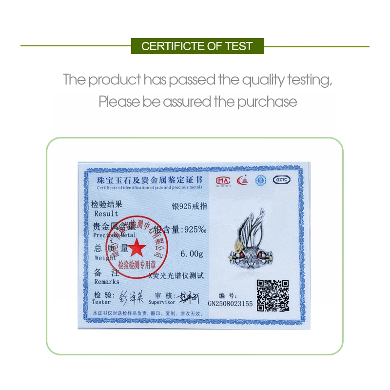 F.I.N.S S925 Pure Sterling Silver Gold Cool Punk Rabbit Ring Retro Old Design Thai Silver Hiphop Rock Finger Jewelry Accessories - Image 6