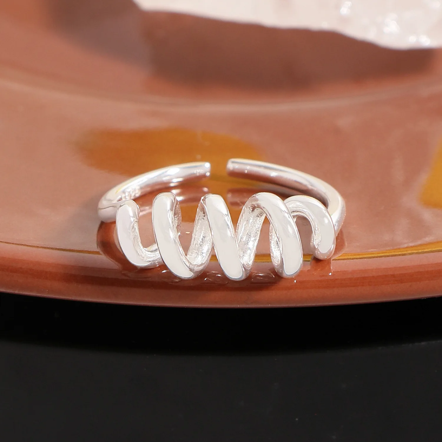 F.I.N.S Original S925 Sterling Silver Spring Opening Ring Women Spiral Twist Adjustable Index Mid Finger Fine Jewelry Gifts - Image 2