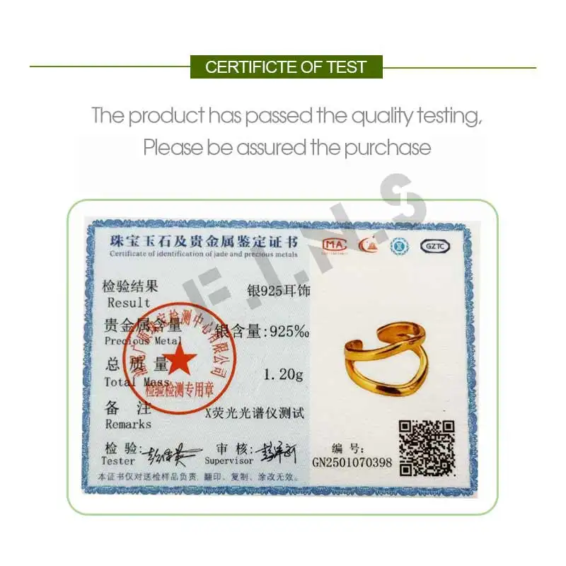 F.I.N.S 1PC INS Style Simple S925 Sterling Silver Double-Layer Open Geometric Ear Clip Without Pierced Silver 925 Jewelry - Image 6