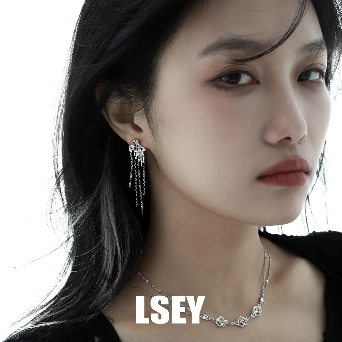 MLKENLY S925 sterling silver Weaving hollow tassel earrings Drop Earring Fashion Wedding Gift Jewelry - Image 3