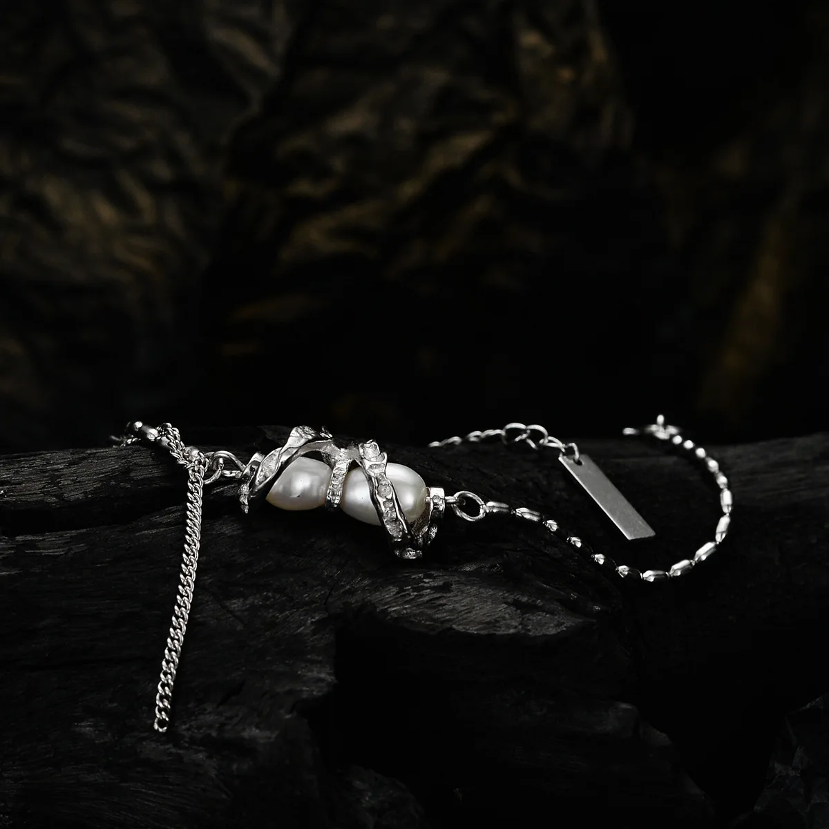 MLKENLY Korean version simple rice bead bracelet wholesale female S925 sterling silver small crowd cool wind light luxury pearl - Image 4