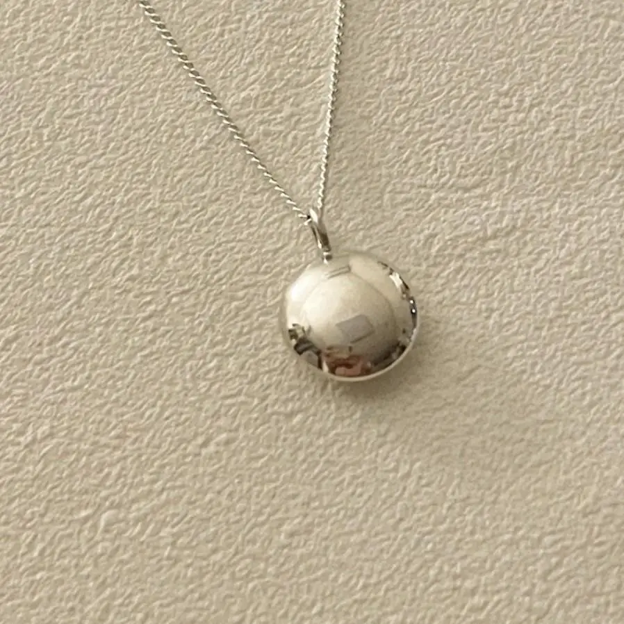 Korea 925 Sterling Silver INS Clavicle Chain Jewelry Simple Round Glossy Pendant Necklaces for Women Gold 18k - Image 2