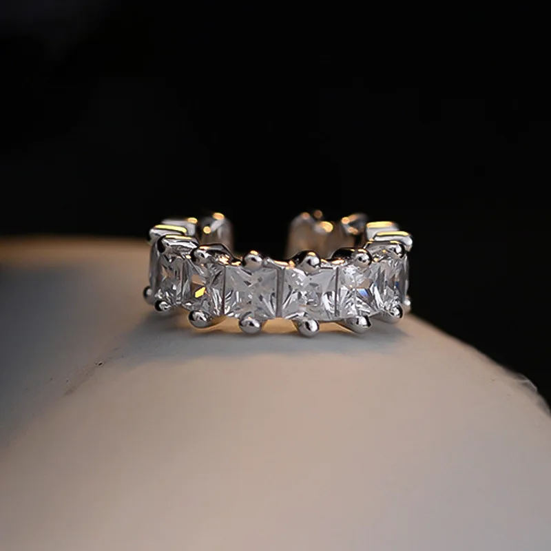 MLKENLY S925 sterling silver diamond ear clip for women's Instagram style without ear holes, mixed rehearsal diamond ear clip - Image 4