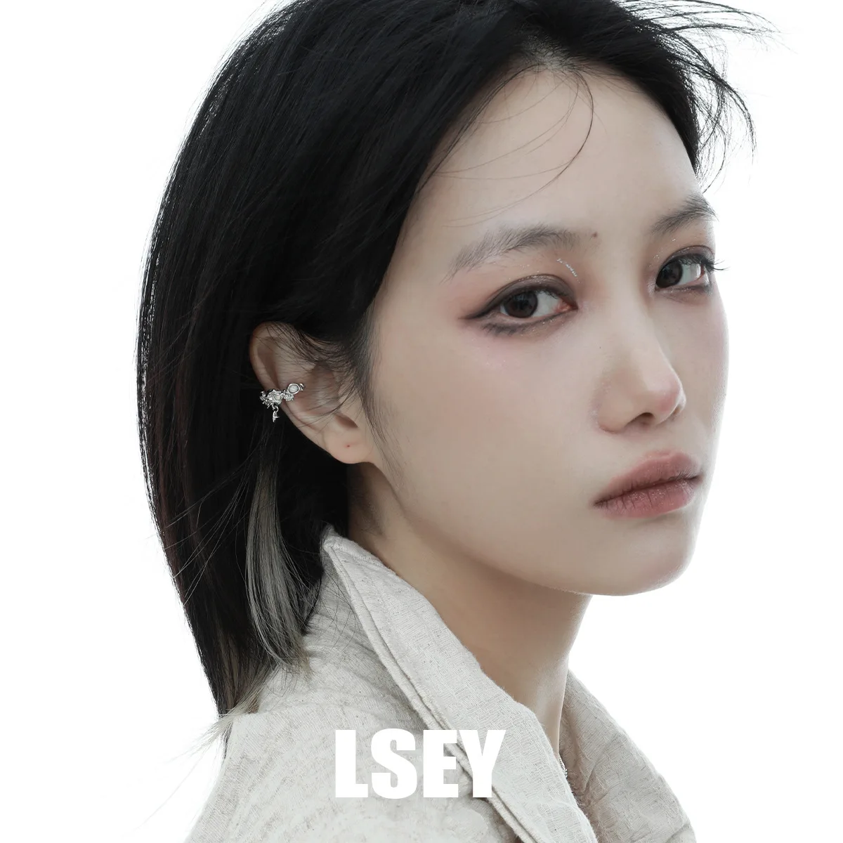 MLKENLY S925 sterling silver Star Dangle Earrings for Women Sweet Pink Opal Long Tassel Chain Ear Cuffs Accessories Fine Jewelry - Image 2