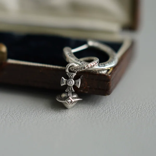 Water lily life after life original design 925 sterling silver earrings English planet element versatile pendant earrings dual use