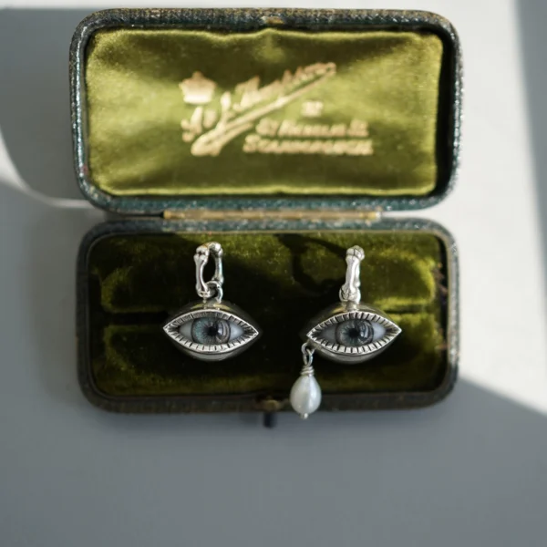 睡莲生生世世 原创设计925纯银光明眼睛元素吊坠天然珍珠小众挂坠