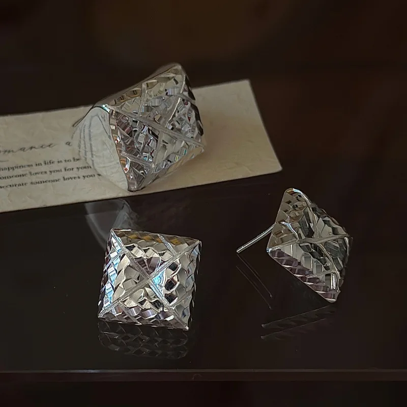 CHOZON S925 Solid Silver CNC Ring Korean Vintage Minimalist Stacking Jewelry Gift for Women - Image 5